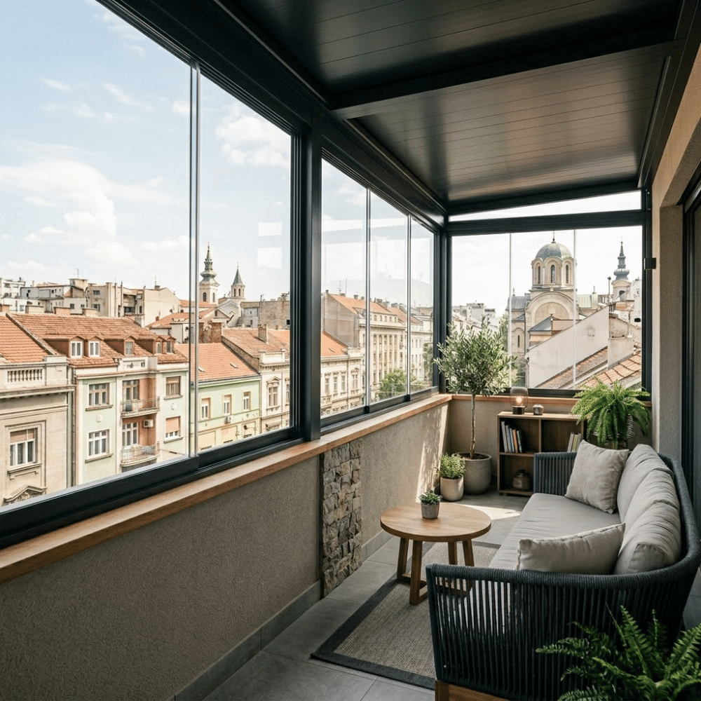 Zastakljivanje terase Alumil