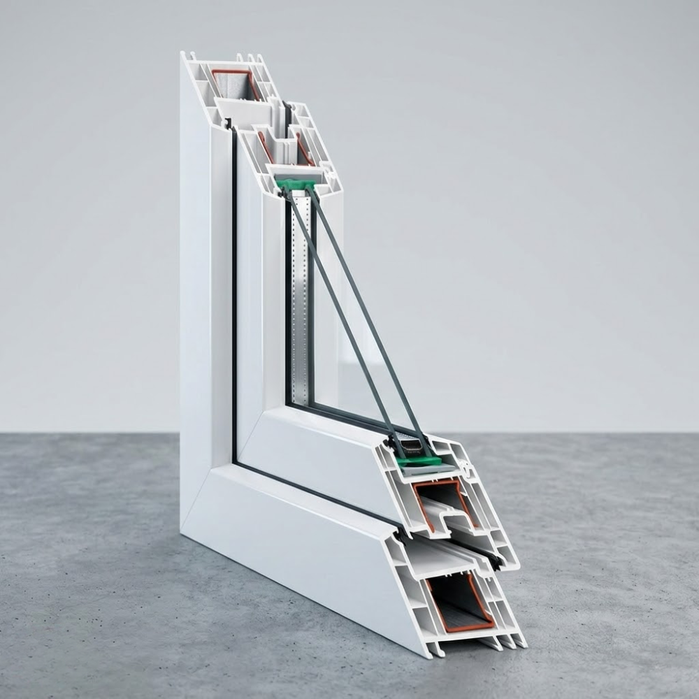 REHAU Euro Design 70 Presek