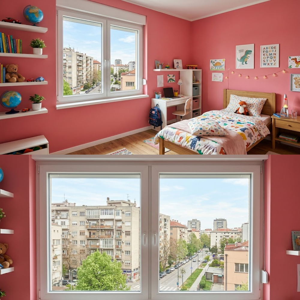 Ugradnja REHAU prozora dnevna soba